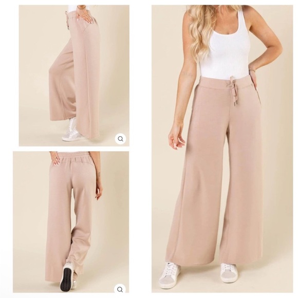 SPANX Airluxe Wide Leg Pant Size Small Soft Knit Lunar AirEssentials #50239R - Picture 1 of 10